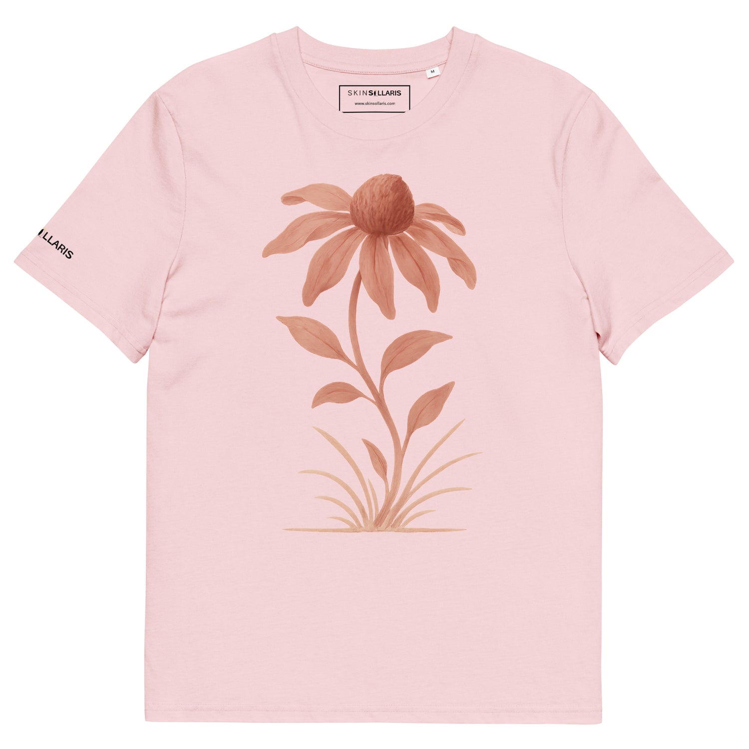 Ekologiczny t-shirt z nadrukiem Echinacea