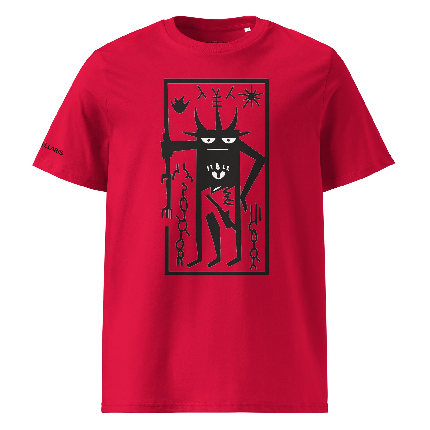 Koszulka ekologiczna unisex czerwona