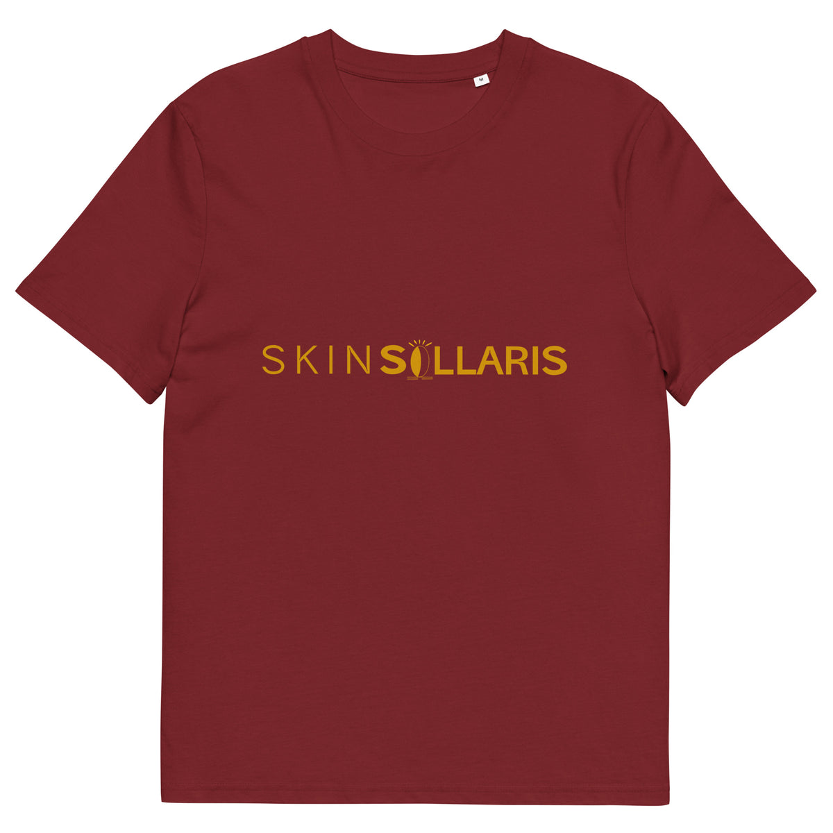 T-shirt Ekologiczny z zołtym Logo Skinsollaris 