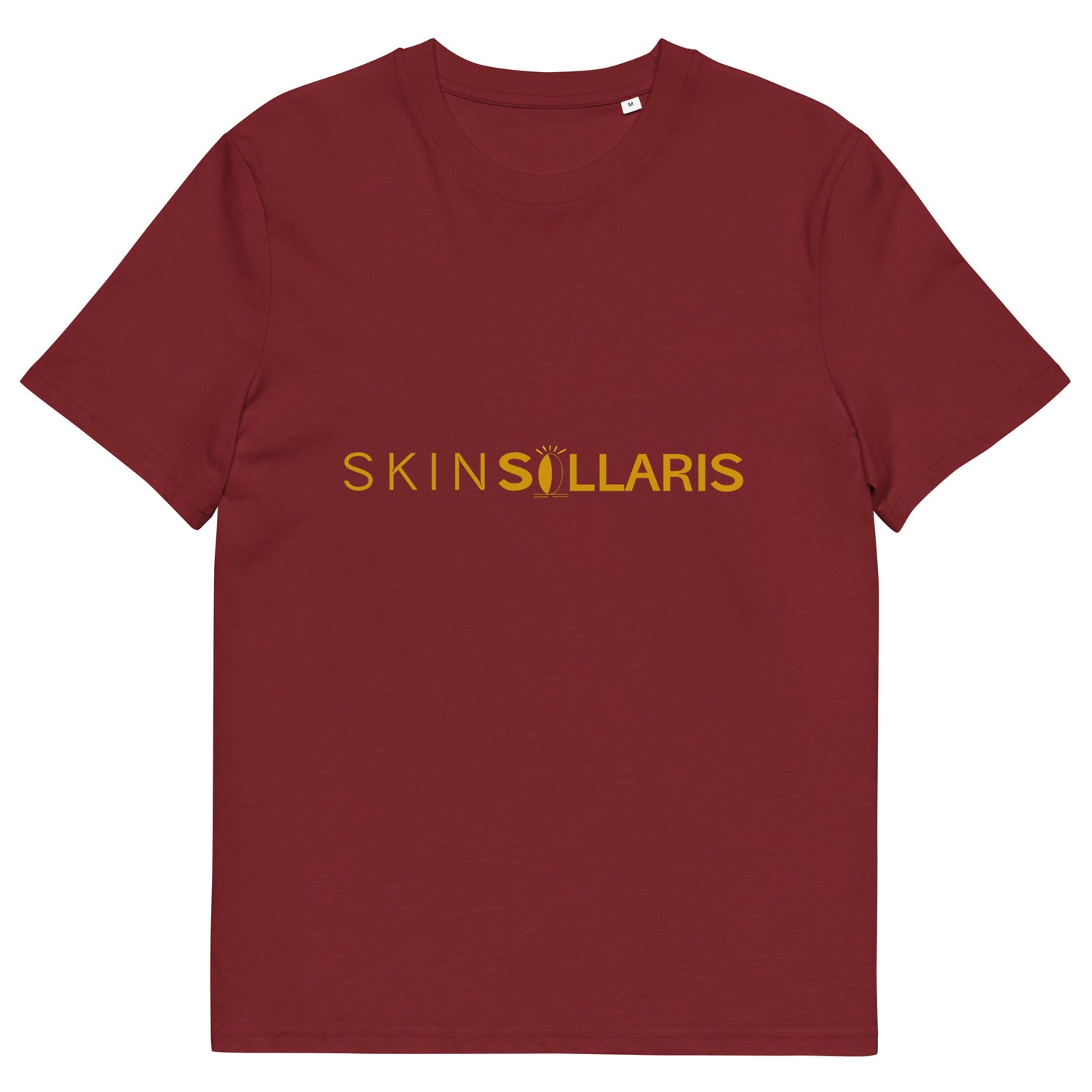 T-shirt Ekologiczny z zołtym Logo Skinsollaris 
