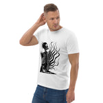 Koszulka ekologiczna unisex szkielet biała