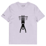 Koszulka organiczna unisex oddychaj fioletowa