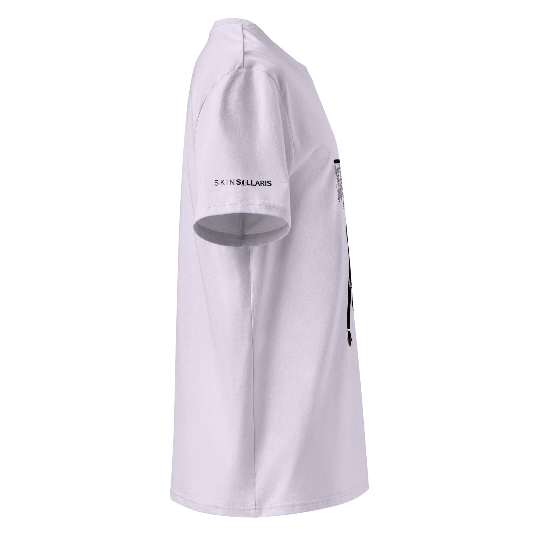 Koszulka organiczna unisex oddychaj fioletowa