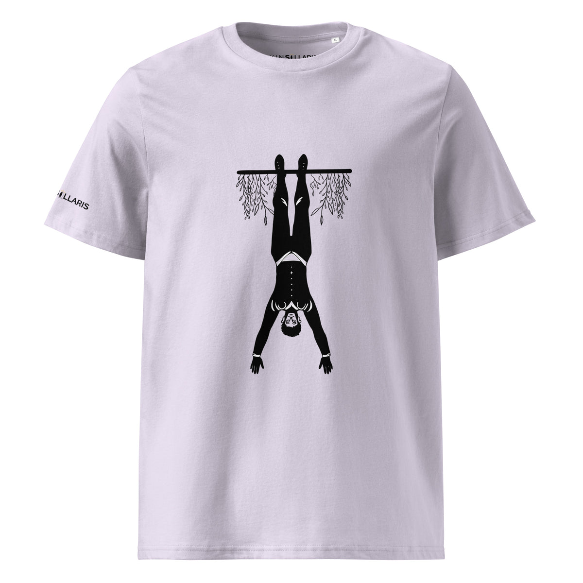 Koszulka organiczna unisex oddychaj fioletowa