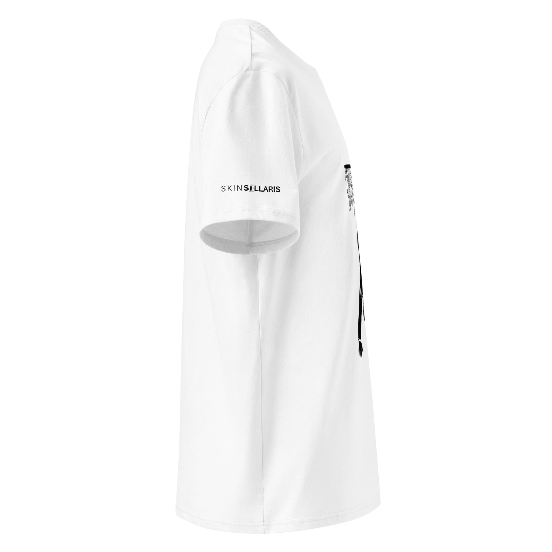 Koszulka organiczna unisex oddychaj biała ręka
