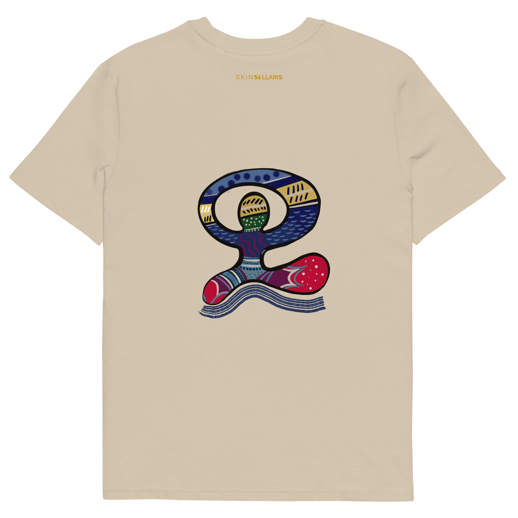 Ekologiczny T-shirt Inspirowany Morzem bezowy