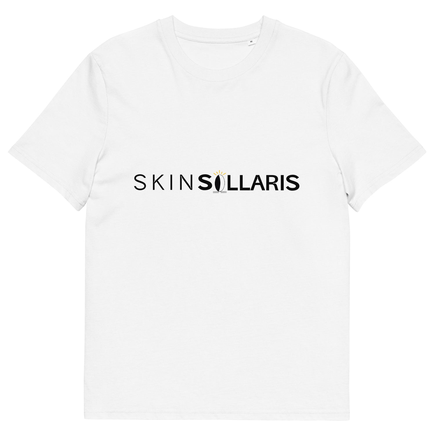 Ekologiczny T-shirt z czarnym logo Skinsollaris