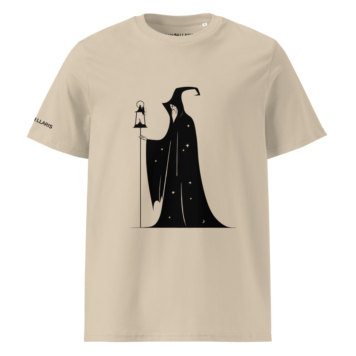 T-shirt z bawełny ekologicznej Eremita bezowy