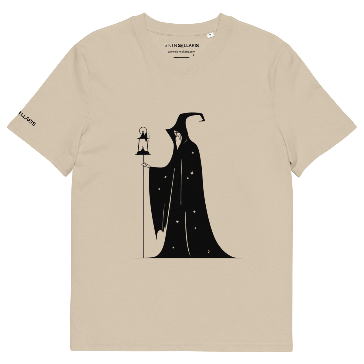 T-shirt z bawełny ekologicznej Eremita bezowy