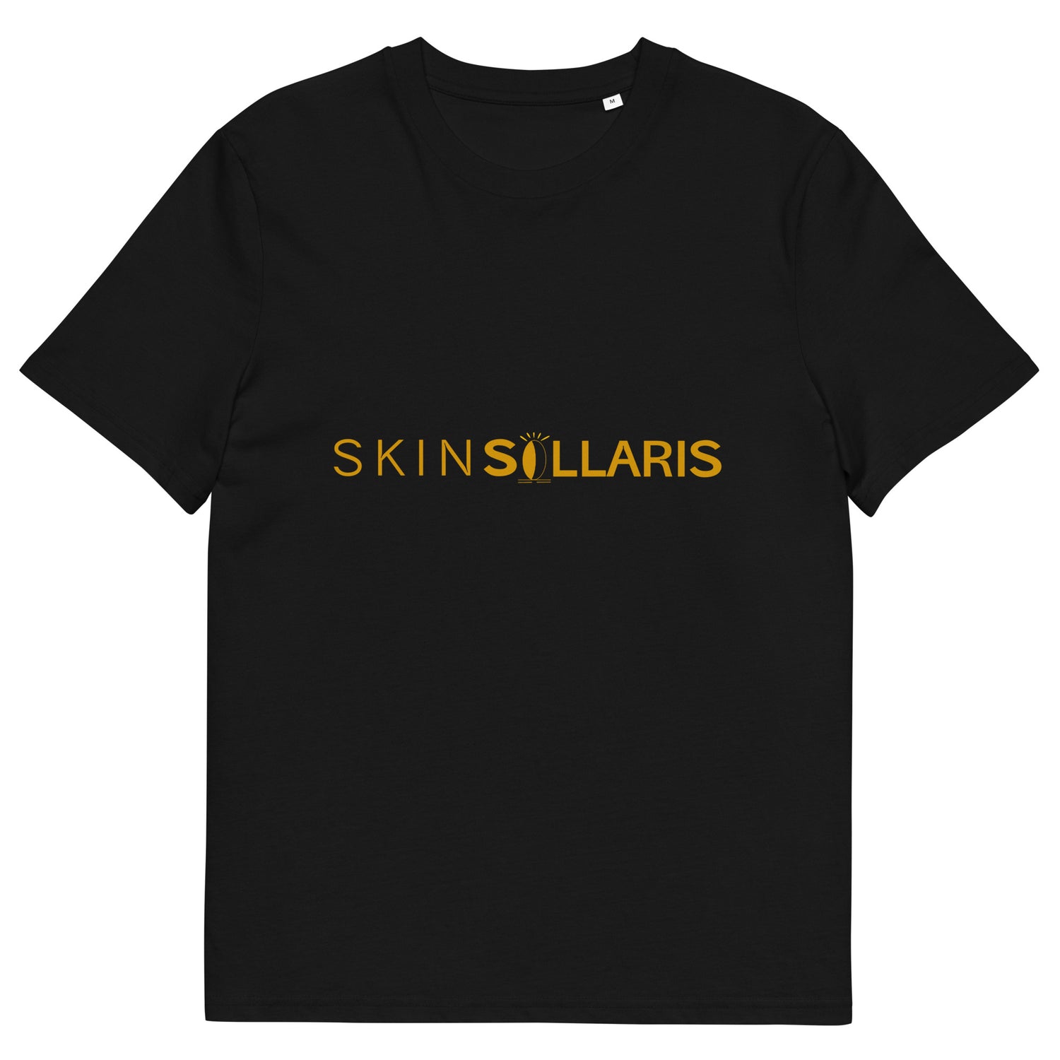 T-shirt Ekologiczny z zołtym Logo Skinsollaris 