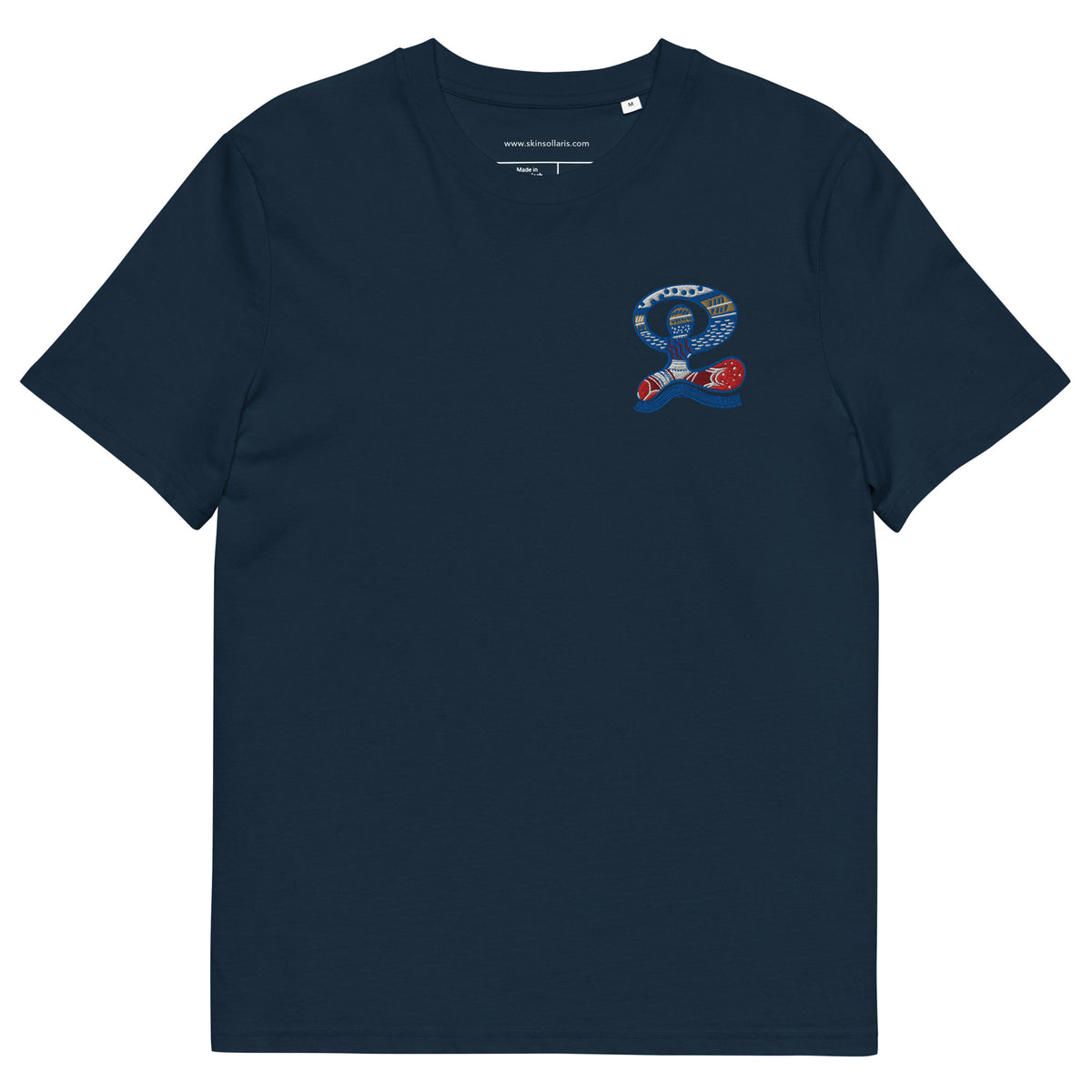Ekologiczny T-shirt Inspirowany Morzem granatowy