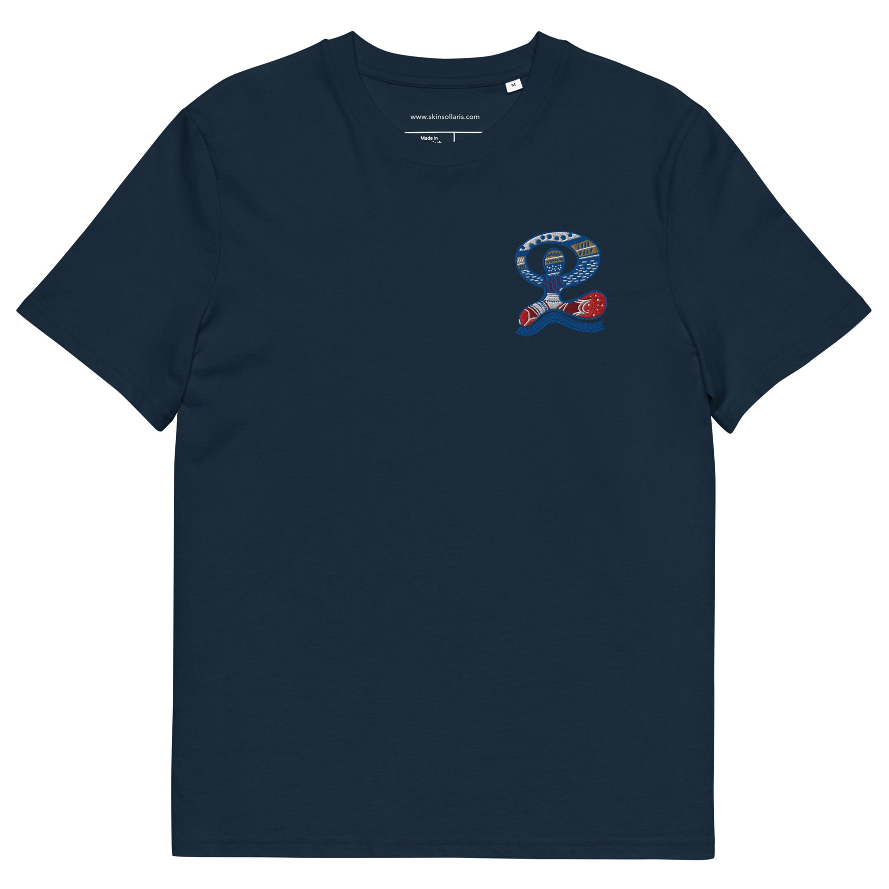 Ekologiczny T-shirt Inspirowany Morzem granatowy