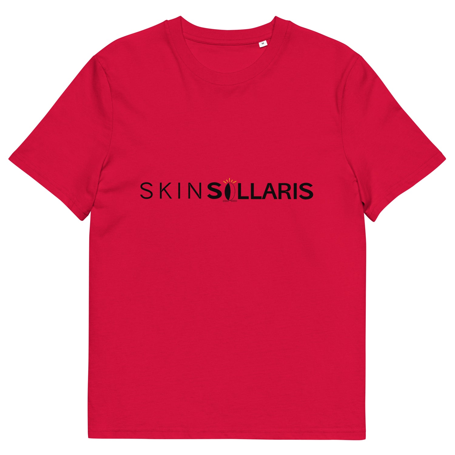 Ekologiczny T-shirt z czarnym logo Skinsollaris