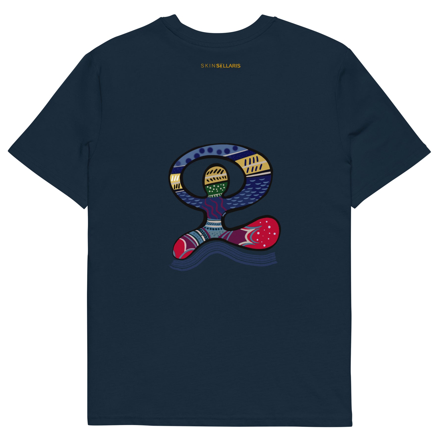 Ekologiczny T-shirt Inspirowany Morzem granatowy